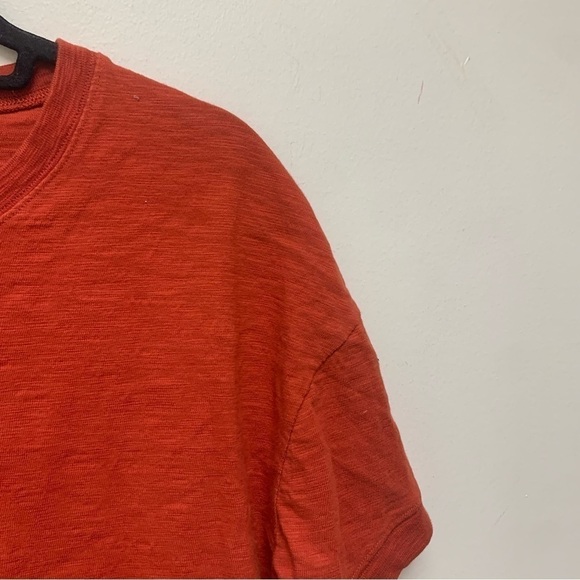 Madewell Raw-Edge Henley Tee Shirt - Picture 3 of 11